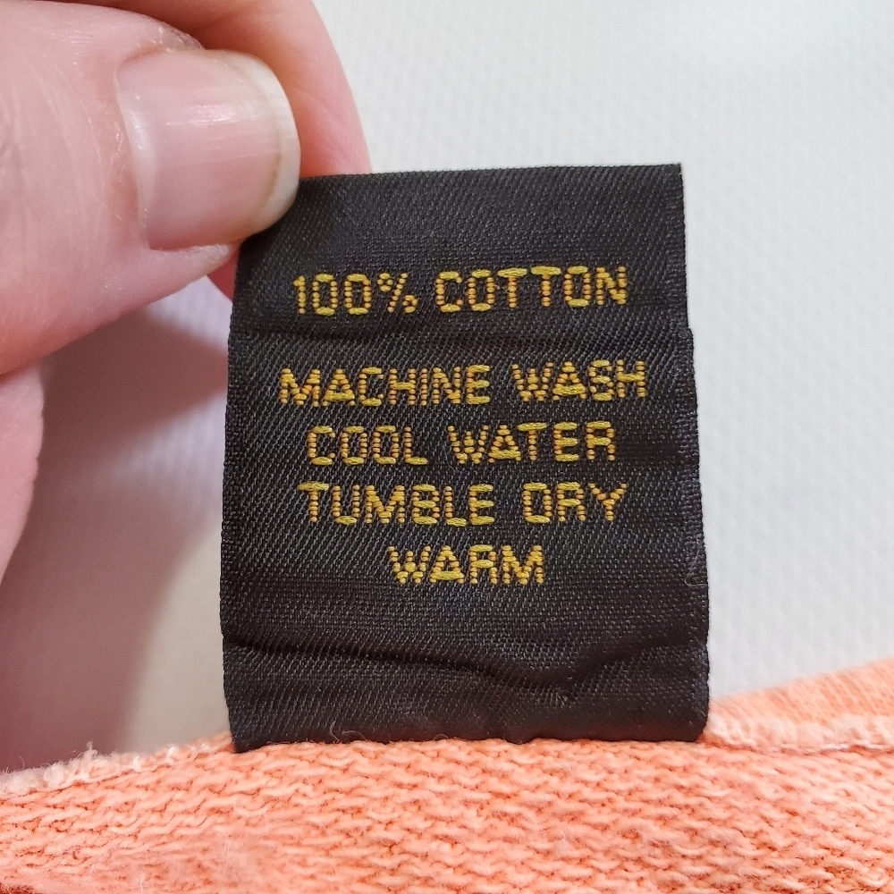 2280 * Vintage Florida Keys Dolphin Cropped Tank Peach Orange Size M - Picture 4 of 7
